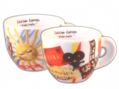 Кофейные пары для эспрессо Ancap Edex фарфор деколь Bella Italia Фото 1