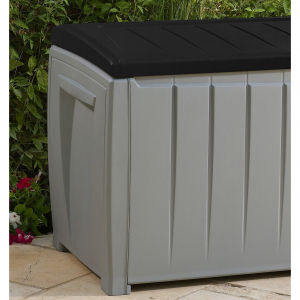 Сундук пластиковый Keter Novel Storage Box полипропилен серый, черный Фото 2