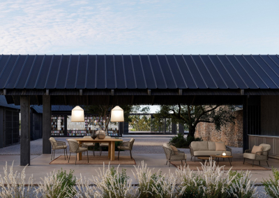 Диван двухместный плетеный с подушками Garden Relax Corbeta сталь, роуп, олефин Фото 10