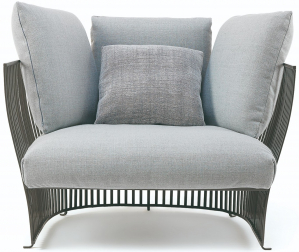 Кресло металлическое с подушками-thumbs-Фото1