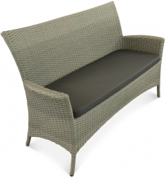 Диван двухместный плетеный с подушкой-thumbs-Фото1