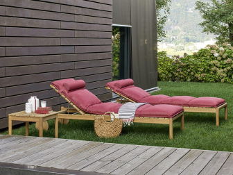 Шезлонг-лежак деревянный с матрасом-thumbs-Фото1