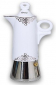 Кофеварка гейзерная Ancap Espressina Classic фарфор деколь Ghiri Gori Platino Фото 2