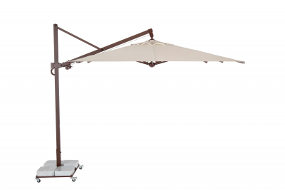Зонт профессиональный 3х3 м THEUMBRELA SEMSIYE EVI Banana Plus алюминий, акрил коричневый, бежевый Фото 15