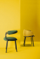 Кресло металлическое c обивкой Scab Design Koala сталь, технополимер, шерсть антрацит, желтый Фото 12
