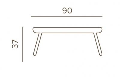 Столик металлический кофейный Grattoni Venice алюминий белый Фото 2