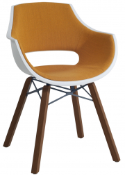 Кресло пластиковое с обивкой-thumbs-Фото1