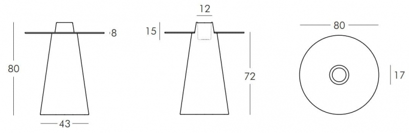 Стол пластиковый светящийся Peak Lighting