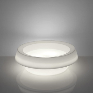 Кашпо пластиковое светящееся SLIDE Gio Piatto Lighting полиэтилен белый Фото 5