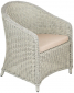 Кресло плетеное с подушкой ReeHouse Primo алюминий, искусственный ротанг, олефин сицилия, бежевый Фото 1