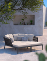 Лаунж-диван плетеный с подушками Atmosphera Dream 2.0 алюминий, роуп, ткань Фото 5
