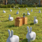 Стул пластиковый Qeeboo Rabbit полиэтилен серый Фото 5