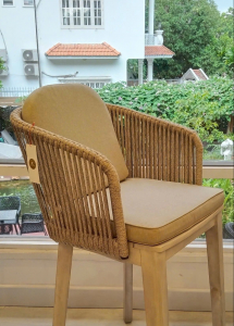 Подушка на спинку для кресла Tagliamento Flores полиэстер натуральный Фото 8