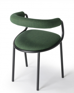 Кресло металлическое c обивкой Scab Design Koala Open сталь, технополимер, шерсть антрацит, зеленый Фото 8