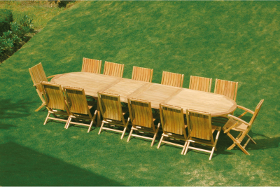 Стол деревянный раздвижной Giardino Di Legno Classica Olimpo тик Фото 4