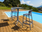 Комплект пластиковых барных складных столов Siesta Contract Sky Folding Bar Table 60 Set 4 сталь, пластик темно-серый Фото 18