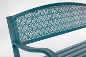 Скамейка металлическая двухместная Garden Relax Lizette сталь океан Фото 4