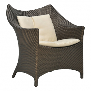 Кресло лаунж плетеное JANUS et Cie Amari алюминий, искусственный ротанг бронзовый Фото 7