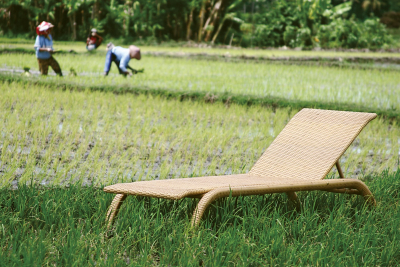 Шезлонг-лежак плетеный Giardino Di Legno Waikiki  алюминий, искусственный ротанг натуральный Фото 5