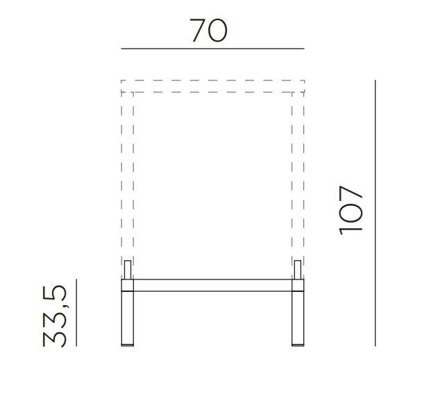Комплект для увеличения высоты стола Kit Cube 70 High