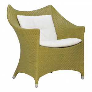 Кресло лаунж плетеное JANUS et Cie Amari алюминий, искусственный ротанг бамбуковый зеленый Фото 6