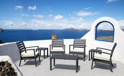 Столик пластиковый для лежака Siesta Contract Ocean Side Table пластик темно-серый Фото 6