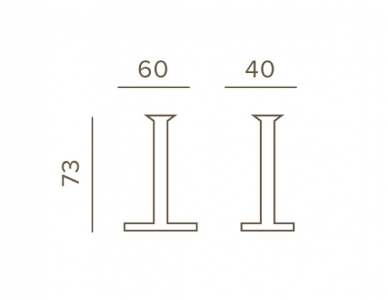 Подстолье металлическое Grattoni GT 602 сталь черный Фото 2
