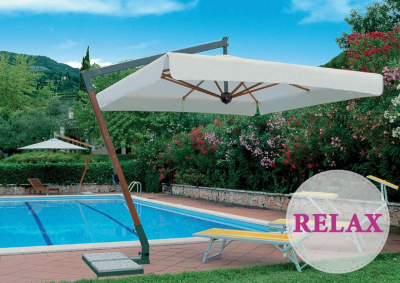 Зонт профессиональный Scolaro Torino Braccio Relax алюминий, полиэстер слоновая кость Фото 1