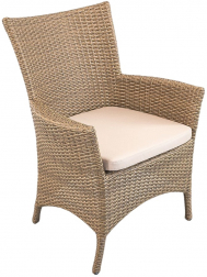 Кресло плетеное с подушкой-thumbs-Фото1