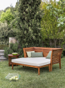 Банкетка деревянная с подушкой Giardino Di Legno Georgetown тик, акрил Фото 4