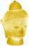 Светильник пластиковый настольный Будда SLIDE Buddha Lighting полиэтилен желтый Фото 2