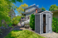 Сарай пластиковый Keter Manor 4x3 полипропилен серый, белый Фото 5