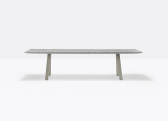 Стол прямоугольный PEDRALI Arki-Table Outdoor сталь, алюминий, искусственный камень бежевый, серый мрамор Фото 5