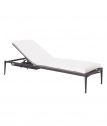 Лежак металлический текстиленовый Unopiu Luce алюминий, текстилен графит, темно-серый, песочный Фото 4