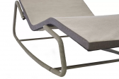 Шезлонг-лежак с обивкой Rever Wave Dondol сталь, алюминий, роуп, ткань Фото 5