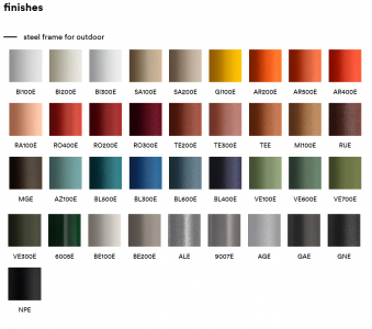 Стул металлический PEDRALI Coney сталь терракотовый Фото 3