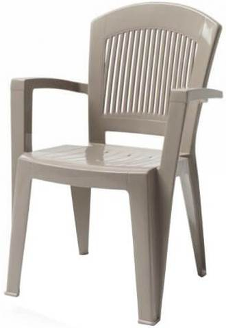 Кресло пластиковое Super Elegant Monobloc, тортора