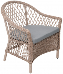 Кресло плетеное с подушкой-thumbs-Фото1