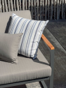 Кресло металлическое с подушками Atmosphera Qubik  алюминий, тик, ткань Фото 3