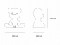 Светильник пластиковый настольный Qeeboo Teddy Boy IN полиэтилен светло-голубой Фото 2