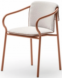 Кресло металлическое с подушкой-thumbs-Фото1