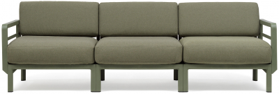 Диван пластиковый с подушками Nardi Maximo 3 стеклопластик, Sunbrella кактус, тимьян Фото 11