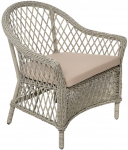 Кресло плетеное с подушкой Nova