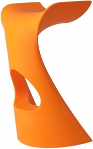 Стул барный пластиковый SLIDE Koncord Lacquered полиэтилен оранжевый Фото 1