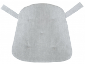 Подушка с завязками для стула или кресла Лавка Уюта Ginevra/Vanity полиэстер светло-серый Фото 1