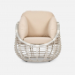 Комплект плетеной мебели ReeHouse Lotus алюминий, искусственный ротанг, олефин, стекло доминикана, бежевый, белый сатин Фото 28