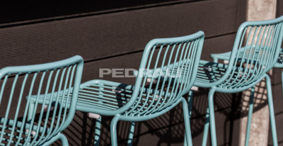 Стул металлический барный PEDRALI Nolita сталь голубой Фото 6