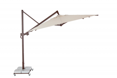 Зонт профессиональный 3х3 м THEUMBRELA SEMSIYE EVI Banana Plus алюминий, акрил коричневый, бежевый Фото 17