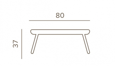 Столик металлический кофейный Grattoni Venice алюминий синий Фото 2