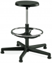 Табурет барный Kastel Kat сталь, полипропилен, полиуретан хром, черный Фото 1